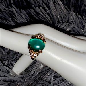 Color Vintage Cat’s Eye Stone Opal